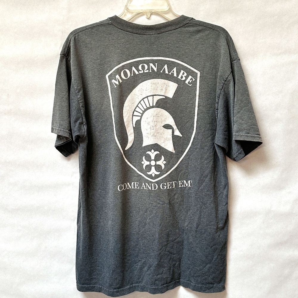 Molon Labe Patriot Patriotic Infowars "Come and Get Em" Short Sleeve T Shirt Tee